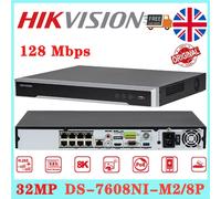 Hikvision 8CH NVR DS-7608NI-M2/8P 32MP 8K 4K ULTRA SERIES M series 8CH NVR