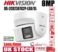 Hikvision 8MP 180° Panoramic ColorVu 2-Way Audio IP Camera DS-2CD2387G2P-LSU/SL
