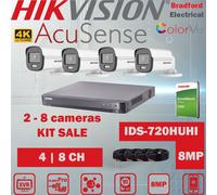 HIKVISION 8MP 4K CCTV SECURITY SYSTEM BULLET CAMERA COLORVU OUTDOOR NIGHT VISION