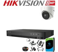 HIKVISION 8MP 4K CCTV System 4CH 8CH DVR AcuSense EXIR 60M Security Camera Kit
