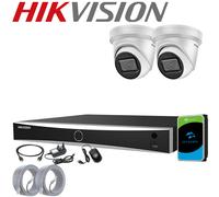 Hikvision 8MP 4K CCTV System NVR Kit PoE Outdoor DarkFighter Turret IP67 WDR