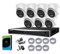 HIKVISION 8MP 4K CCTV SYSTEM POE 4CH 8CH CHANNEL AI NVR ColorVu Audio CAMERA KIT