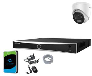 HIKVISION 8MP 4K CCTV SYSTEM POE 4CH 8CH CHANNEL AI NVR ColorVu Audio CAMERA KIT