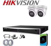 HIKVISION 8MP 4K COLORVU CCTV SECURITY SYSTEM A.I NVR KIT DarkFighter CAMERAS