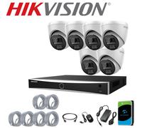 HIKVISION 8MP 4K NVR POE CCTV 5MP IP ColorVu Camera Security System 2-Way Audio