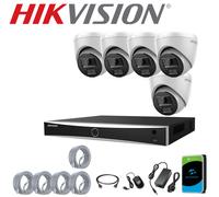 HIKVISION 8MP 4K NVR POE CCTV 5MP IP ColorVu Camera Security System 2-Way Audio