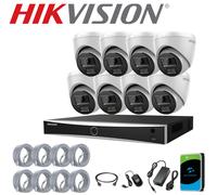 HIKVISION 8MP 4K NVR POE CCTV 5MP IP ColorVu Camera Security System 2-Way Audio