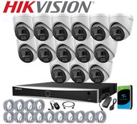 HIKVISION 8MP 4K NVR POE CCTV 5MP IP ColorVu Camera Security System 2-Way Audio