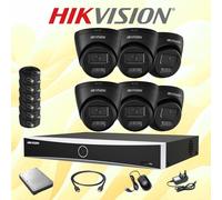 Hikvision 8MP 4K Smart ColorVu IP POE NVR CCTV System 2-Way Audio IN/Outdoor Kit