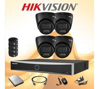 Hikvision 8MP 4K Smart ColorVu IP POE NVR CCTV System 2-Way Audio IN/Outdoor Kit