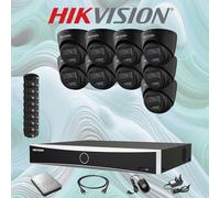 Hikvision 8MP 4K Smart ColorVu IP POE NVR CCTV System 2-Way Audio Outdoor Camera
