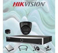 Hikvision 8MP 4K Smart ColorVu IP POE NVR CCTV System 2-Way Audio Outdoor Camera
