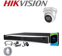 HIKVISION 8MP 4K UHD CCTV SYSTEM POE 4CH 8CH CHANNEL NVR DARKFIGHTER CAMERA KIT