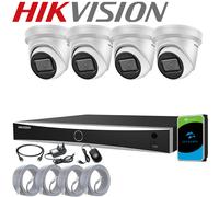 HIKVISION 8MP 4K UHD CCTV SYSTEM POE 4CH 8CH CHANNEL NVR DARKFIGHTER CAMERA KIT