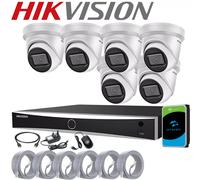 HIKVISION 8MP 4K UHD CCTV SYSTEM POE 4CH 8CH CHANNEL NVR DARKFIGHTER CAMERA KIT