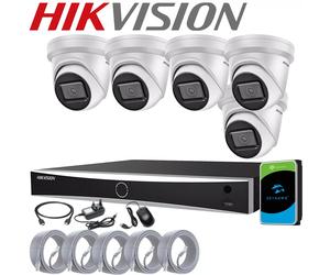 HIKVISION 8MP 4K UHD CCTV SYSTEM POE 4CH 8CH CHANNEL NVR DARKFIGHTER CAMERA KIT