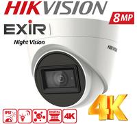 Hikvision 8MP CCTV Camera 4K Night Vision 60M IR Cut Outdoor TVI/AHD/CVI/CVBS UK