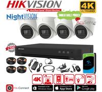 HIKVISION 8MP CCTV SYSTEM KIT OUTDOOR SECURITY CAMERA 4K HD DVR WITH HARD DRIVE