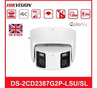 Hikvision 8MP ColorVu 180° Dual lens Panoramic IP Camera DS-2CD2387G2P-LSU/SL