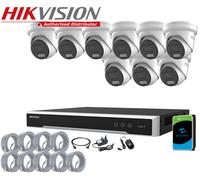 HIKVISION 8MP COLORVU POE CCTV SYSTEM 4K NVR 2-WAY AUDIO IP CAMERA NIGHT VISION