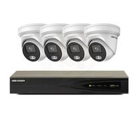 Hikvision 8MP IP 4 x DS-2CD2387G2H-LIU 2.8mm ColorVu 8CH NVR CCTV KIT UK 2TB