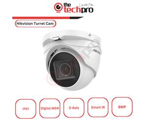 HIKVISION 8MP VARI-FOCAL LENS TURRET CAMERA DS-2CE79U1T-IT3ZF 2.7-13.5MM, 60M IR