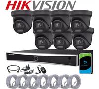 HIKVISION CCTV 8MP 4K NVR COLORVU IP POE OUTDOOR 2-WAY AUDIO 4MP CAMERA SYSTEM