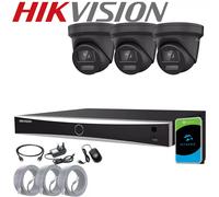 HIKVISION CCTV 8MP 4K NVR COLORVU IP POE OUTDOOR 2-WAY AUDIO 4MP CAMERA SYSTEM