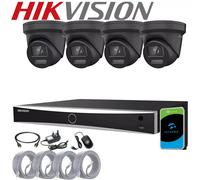 HIKVISION CCTV 8MP 4K NVR COLORVU IP POE OUTDOOR 2-WAY AUDIO 4MP CAMERA SYSTEM