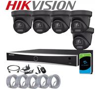 HIKVISION CCTV 8MP 4K NVR COLORVU IP POE OUTDOOR 2-WAY AUDIO 4MP CAMERA SYSTEM