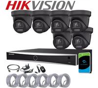 HIKVISION CCTV 8MP 4K NVR COLORVU IP POE OUTDOOR 2-WAY AUDIO 4MP CAMERA SYSTEM