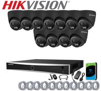 HIKVISION CCTV 8MP 4K NVR COLORVU IP POE OUTDOOR 2-WAY AUDIO CAMERA SYSTEM KIT