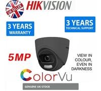 HIKVISION CCTV IP67 6MP COLORVU CAMERA DS-2CE72KF3T-F28 24-HOUR SMART LIGHT Gray