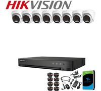 HIKVISION CCTV SECURITY SYSTEM 5MP AUDIO MIC CAMERA ColorVU Outdoor Night Vision