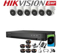 HIKVISION CCTV UHD 4K 8MP OUTDOOR NIGHT VISION HOME SECURITY SYSTEM DVR FULL KIT