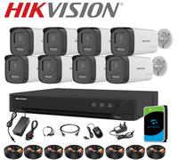 HIKVISION ColorVu CCTV SECURITY SYSTEM CAMERA Smart Hybrid Light 2-Way Audio 5MP