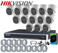 HIKVISION COLORVU POE CCTV SYSTEM IP UHD 8MP NVR 4K 8MP 2-WAY AUDIO CAMERA KIT