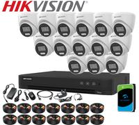 HIKVISION COLOURVU 5MP CCTV SYSTEM HD AUDIO MIC DVR CAMERA NIGHT VISION SECURITY