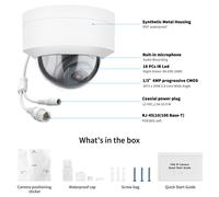 Hikvision Compatible 4K 8MP IR Dome IP Camera+DS-7616NXI-K2/16P NVR Systems Lot