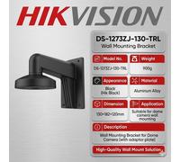 Hikvision DS-1273ZJ-130-TRL Black Outdoor CCTV Bracket For Wall Mount Use