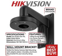 Hikvision DS-1273ZJ-130-TRL Black Wall Mount Bracket For Outdoor Camera