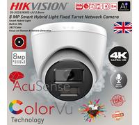 Hikvision DS-2CD1383G2-LIU-2.8M 4K/8MP IR MIC POE ColorVu CameraSecurity System