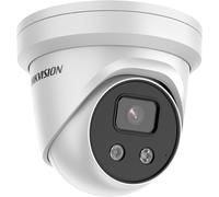 HIKVISION DS-2CD2366G2-IU 6MP AcuSense Fixed Turret Network Camera, Powered by DarkFighter, 2.8mm lens, up to 30m IR range, Built-in microphone, 12 VDC/PoE - White