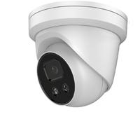 HIKVISION DS-2CD2366G2-IU 6MP AcuSense Fixed Turret Network Camera, Powered by DarkFighter, 2.8mm lens, up to 30m IR range, Built-in microphone, 12 VDC/PoE - White