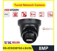 Hikvision DS-2CD2387G2-LSU/SL AcuSense 2-Way Audio 8MP 4K ColorVu Camera Black
