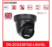 Hikvision DS-2CD2387G2-LSU/SL AcuSense 2-Way Audio 8MP 4K ColorVu Camera Black