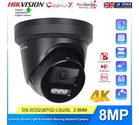 Hikvision DS-2CD2387G2-LSU/SL AcuSense 2-Way Audio 8MP 4K ColorVu Camera Black