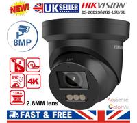Hikvision DS-2CD2387G2-LSU/SL AcuSense 2-Way Audio 8MP 4K ColorVu Camera Black