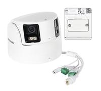 UK Hikvision DS-2CD2387G2P-LSU/SL 8MP Black 180° Panoramic PoE Camera 2-Way Talk