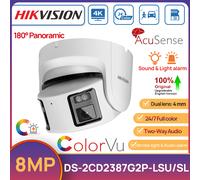 Hikvision DS-2CD2387G2P-LSU/SL 8MP Panoramic Dual Lens ColorVu Camera 2Way Audio